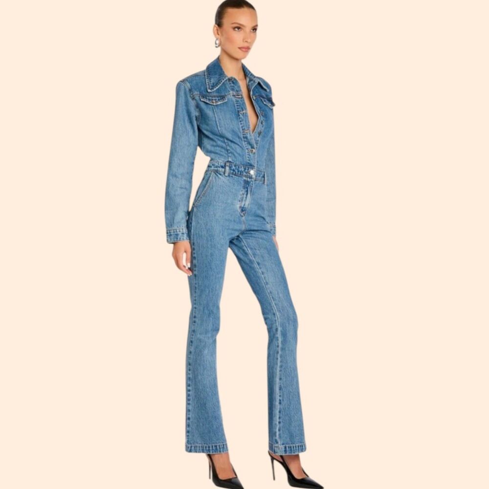 SER.O.YA Mabel Denim Jumpsuit